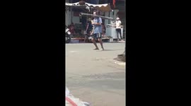 The man drinks too much alcohol