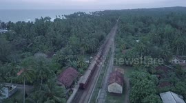 Coastal train in Sri Lanka