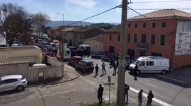 'ISIS gunman' kills one and takes hostages at French supermarket