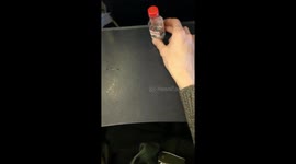 Useless tray table in flight