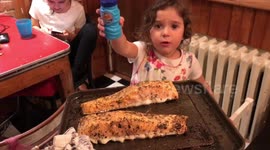 Parent hack: stressed out dad makes healthy salmon in two minutes