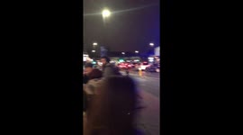Gun shot incident at Mile End Station London