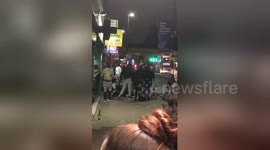 Two people shot outside Mile End Underground station