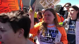 Massive crowd rallies against gun violence in Washington