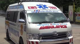 Doraemon themed ambulance in Thailand