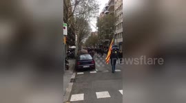 Newsflare Edit - Catalan protest Barcelona