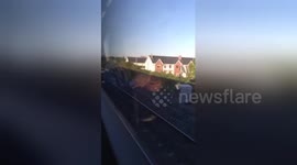 Newsflare Edit - Irish Rail train time lapse from Monasterevin to Hazelhatch station