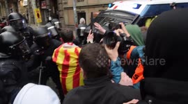 Protests erupt in Barcelona following the arrest of former Catalan President Carles Puigdemont
