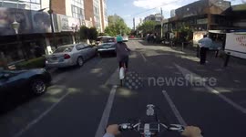 Mexico City Bike Ride in the Traffic