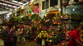 Mexican flower market, Mexico City