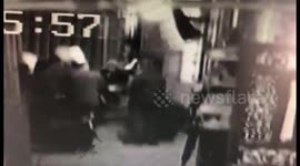 Marble cube hits woman on head after dropping from building