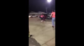 Two Girl Fight At The Parking Lot ????
