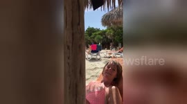 Newsflare Edit - Beach scene prior to Hurricane Irma's visit.