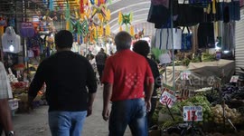 Timelapse of a Colourful Mexican Food Market