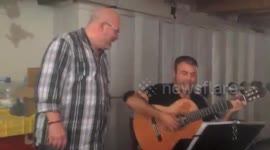 Catalán Music From Tamariu Beach, Costa Brava, Catalunya, Spain