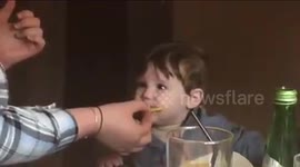 Kid does NOT like the taste of lemon