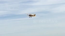 Aerobatics in a vintage Tiger Moth airplane