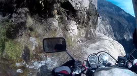 This anxiety-inducing clip takes you on a ride on one of most dangerous roads in the world
