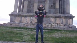 One leg squats 30 times, with a kid on my shoulders :)