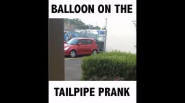 Pranking a Colleague with a Balloon on Her Tail Pipe