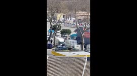 Hostage evacuation during terrorist attack in Trèbes
