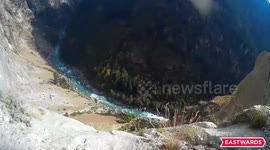 Motorcyclist takes trip on one of the most dangerous 'roads' in the world