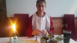 I Eat a Hot Chili at Indian Restaurant