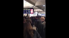 Stanstead airport being evacuated due to bus fire causing chaos on Good Friday