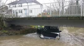 Driver escapes from car after being swept away in Birmingham floods