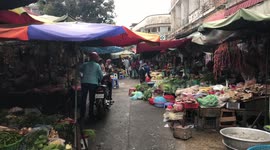 Food market in Phnom Penh, Cambodia