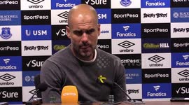 Guardiola makes light of Everton fans' applause
