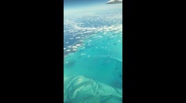 Flying to Jamaica over Cuba for Easter