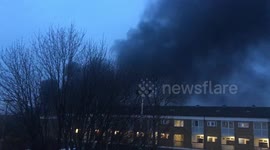 Huge fire breaks out near London's Olympic Park