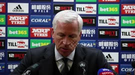 Axed West Brom boss Pardew accused players of 'not trying' against Burnley