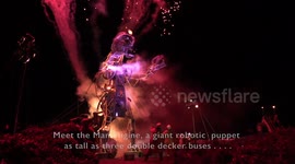 Cornwall's  Man Engine returns  (with subtitles)