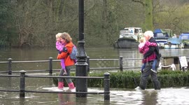 Flooding hits West London during Easter washout