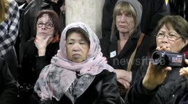 Waltham Forest community stand against the outrageous 'Punish a Muslim Day' letter, London, UK