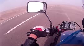 Drive through Sandstorm in Iran - GoingEastwards