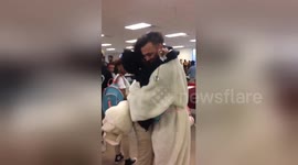 Man in Easter bunny costume surprises girlfriend with prom proposal