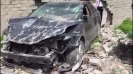 CCTV captures out-of-control car crashing through wall