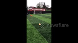 Newsflare Edit - Mum takes free kick