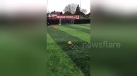 Newsflare Edit - Mum takes free kick