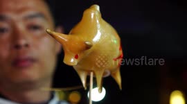 Man makes edible sugar art