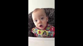 Babyspeak - baby talking in her own language