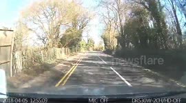 On a driving lesson and this idiot pulled out in front of my student. Lucky I had dual brakes
