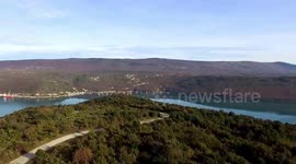 Mediterranean sea - Istra, drone filmed ...