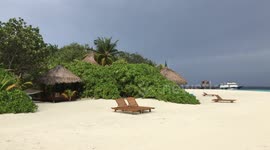 Sound of waves and water on the beach of Maldives