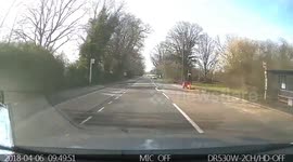 On a driving lesson and this didnt like the fact we were sticking to the reduces speed limit
