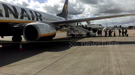 Edinburgh airport....on the tarmac waiting to board