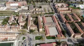 Zaragoza a vista desde el cielo